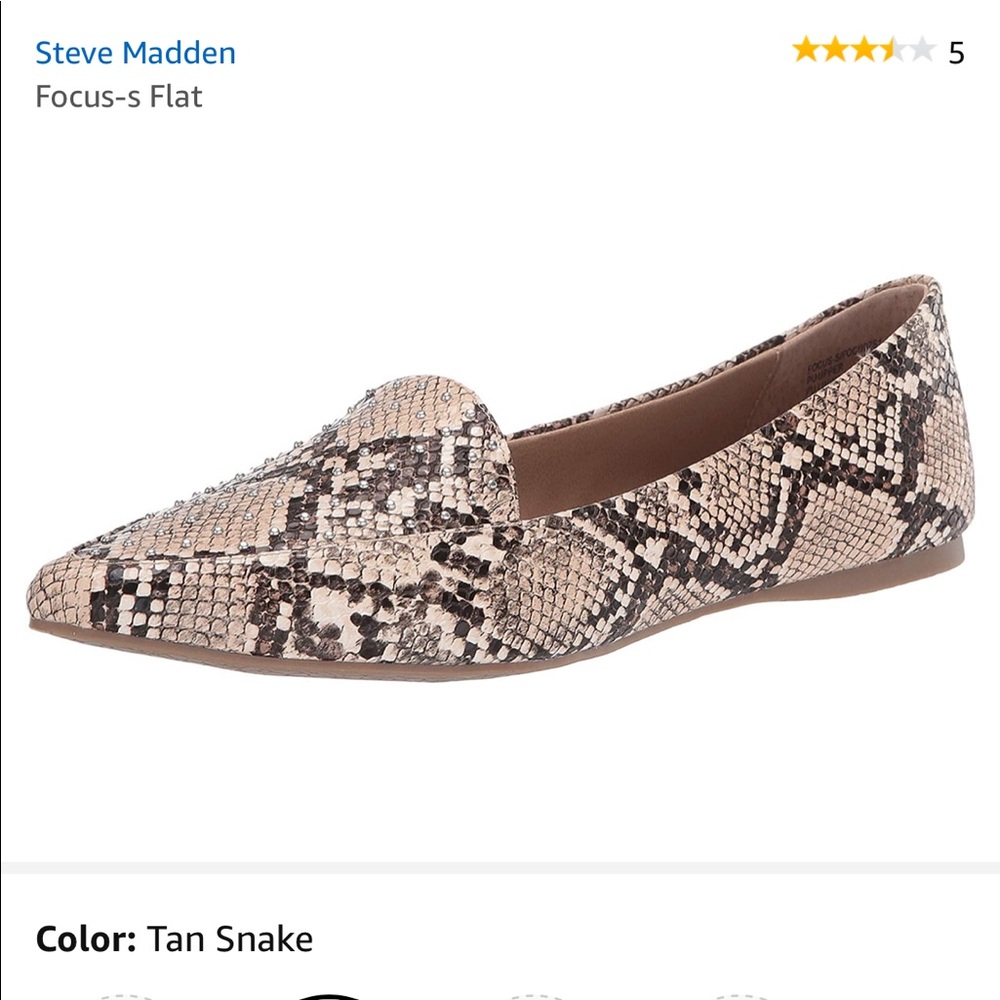 Steve Madden snakeskin flats